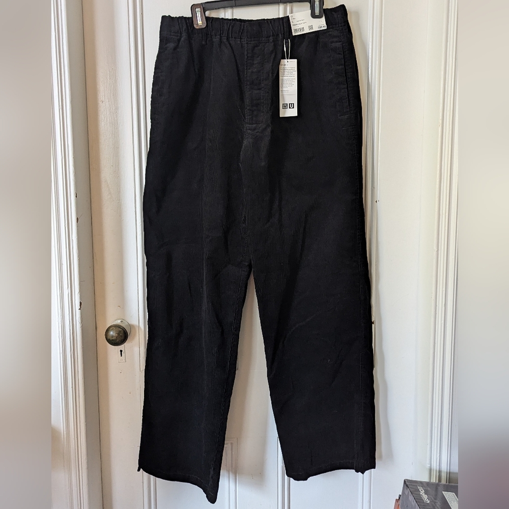 Uniqlo Men's Black Corduroy Utility Pants
